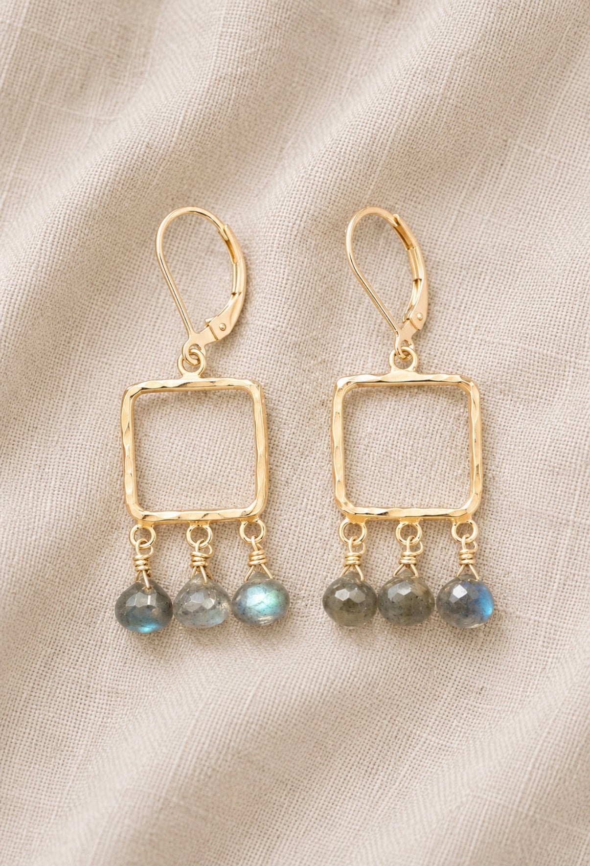 labradorite dangle earrings
