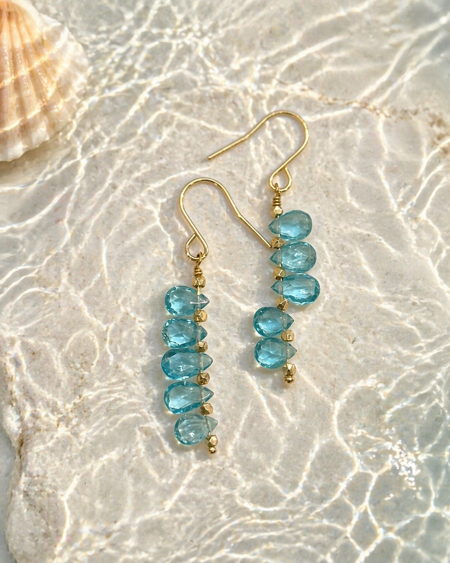 Faceted Apatite Drops