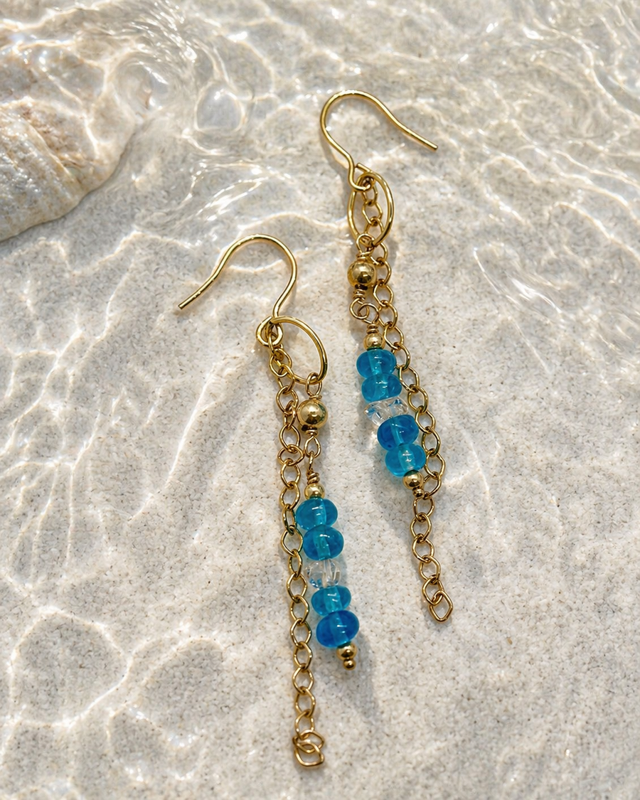 Apatite & Herkimer Bar Drops