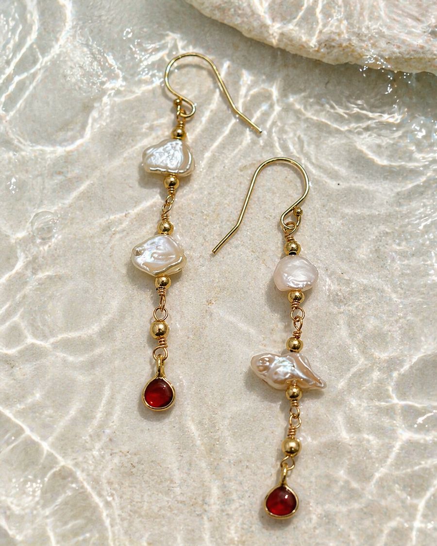 Pearl & Garnet Drops