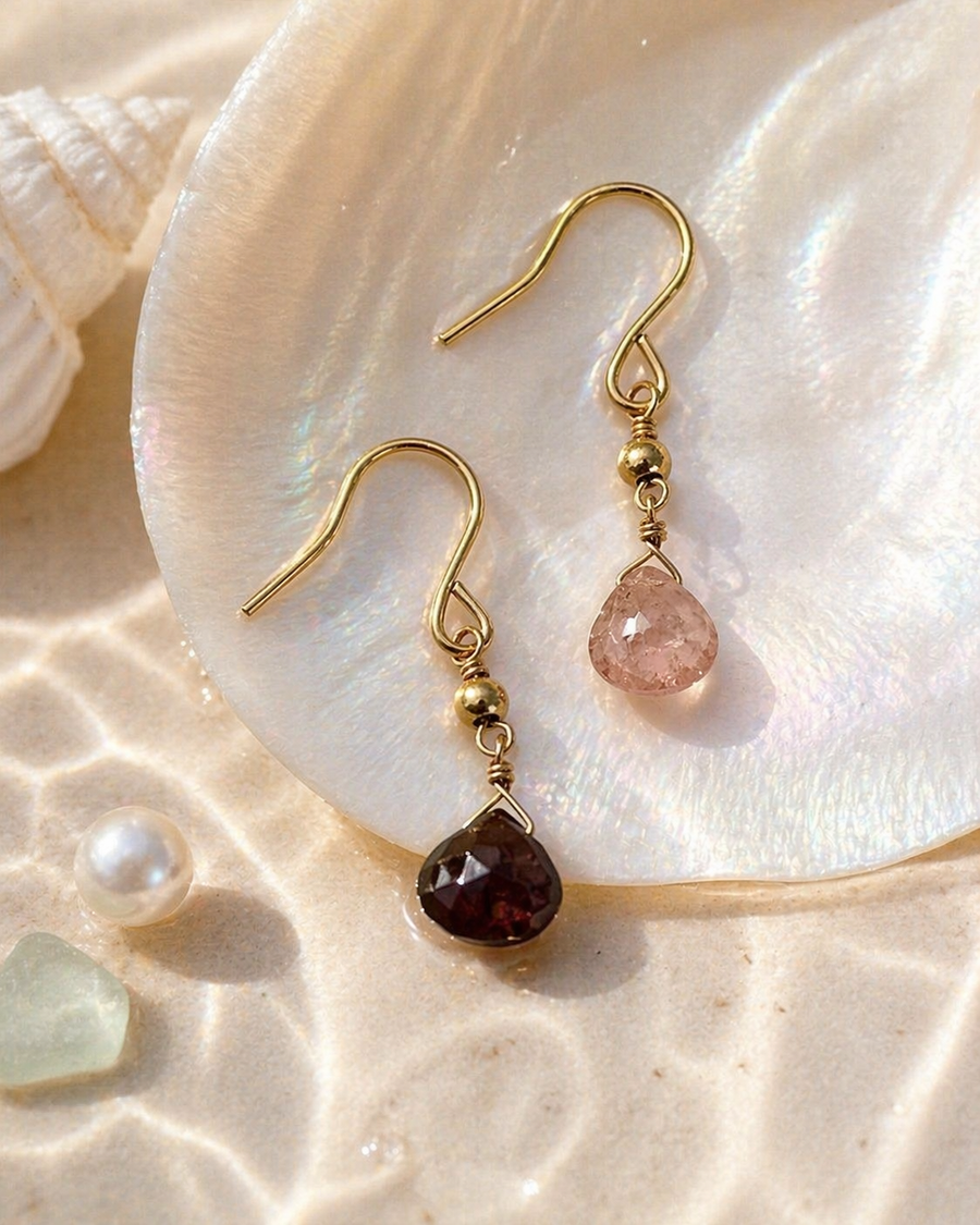 Faceted Tourmaline Drops — shell