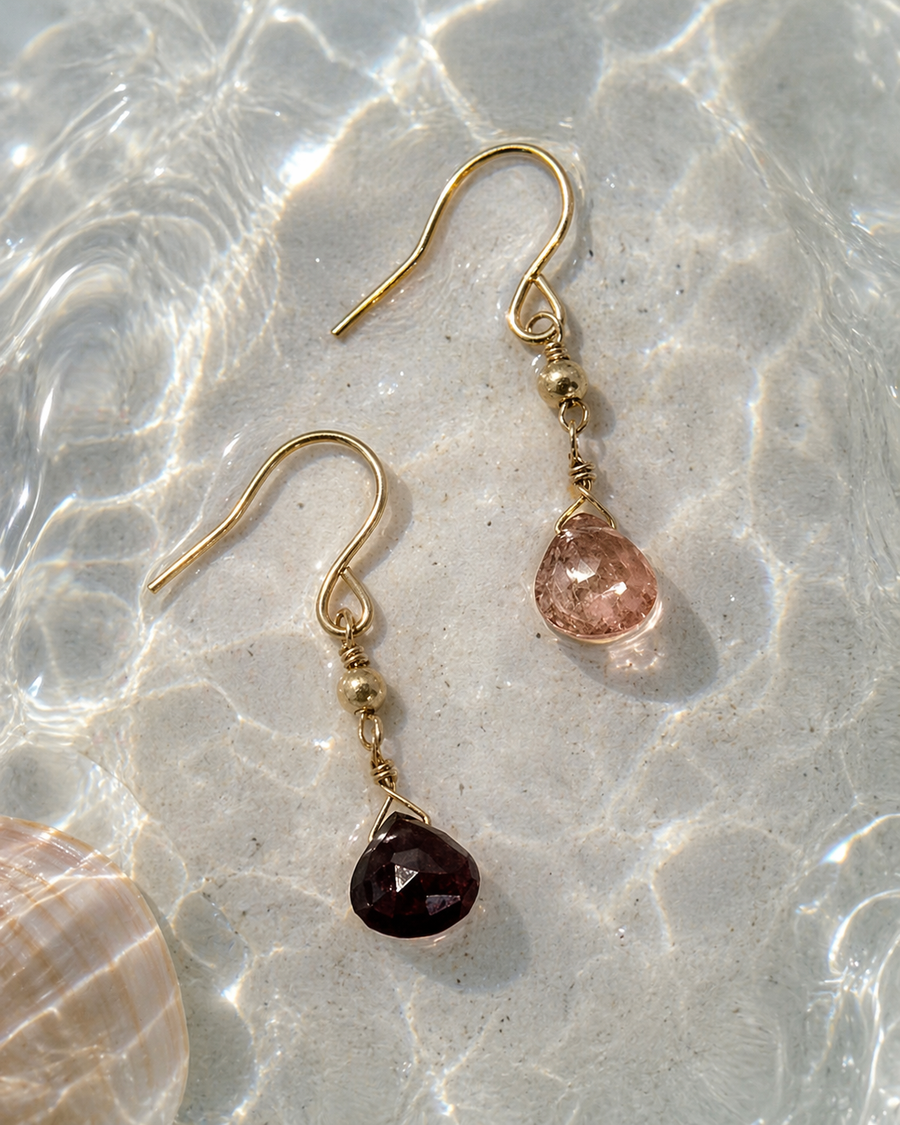 Faceted Tourmaline Drops
