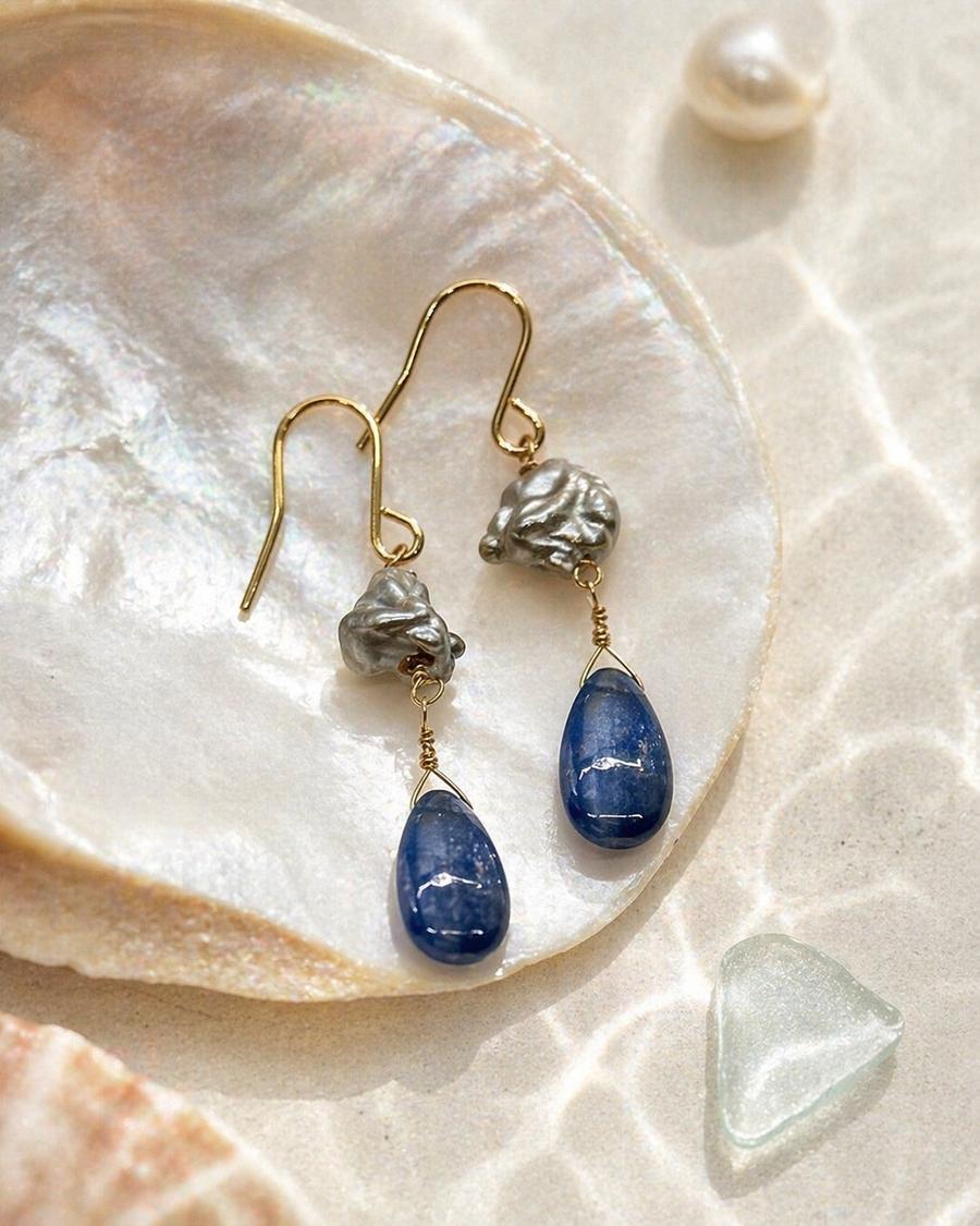 Kyanite & Keishi Drops