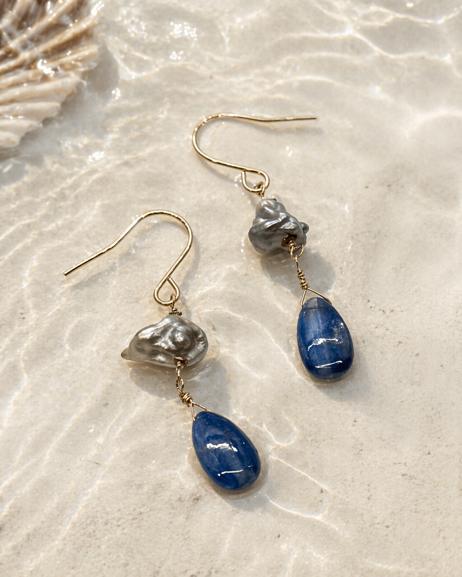 Kyanite & Keishi Drops