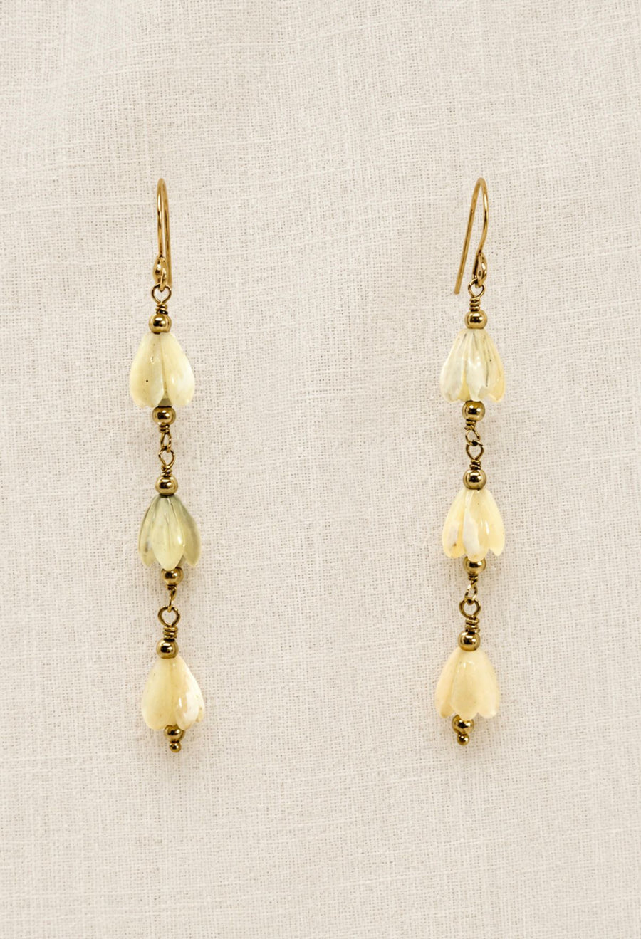 Mother of Pearl Flower Earrings