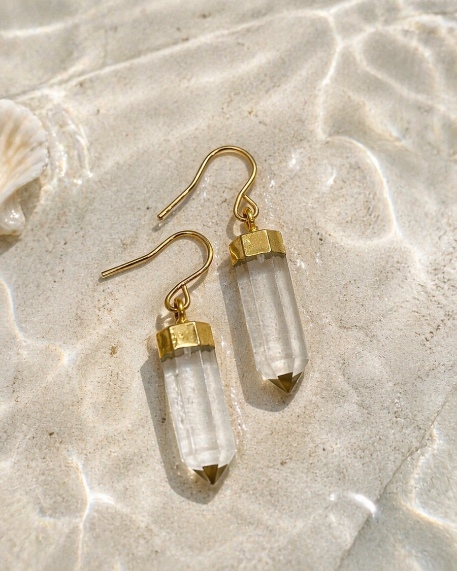 Quartz Point Earrings