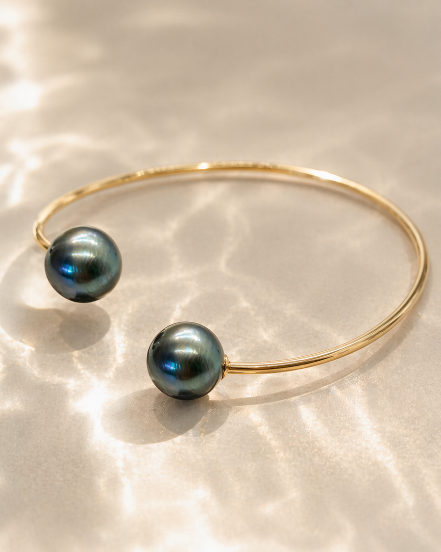 Twin Tahitian Pearl Cuff