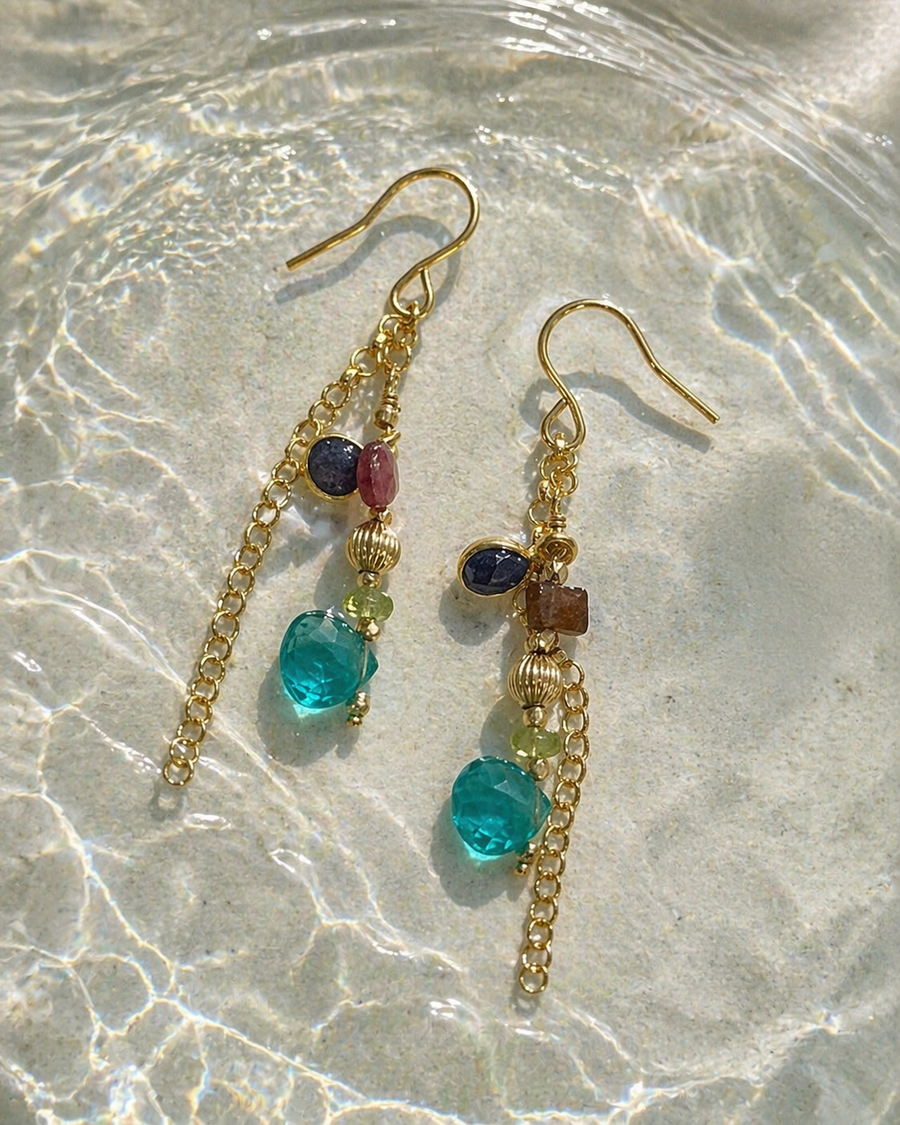 Quartz · Lapis · Tourmaline Cascade